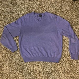 “346” brooks brothers purple vneck cozy sweater